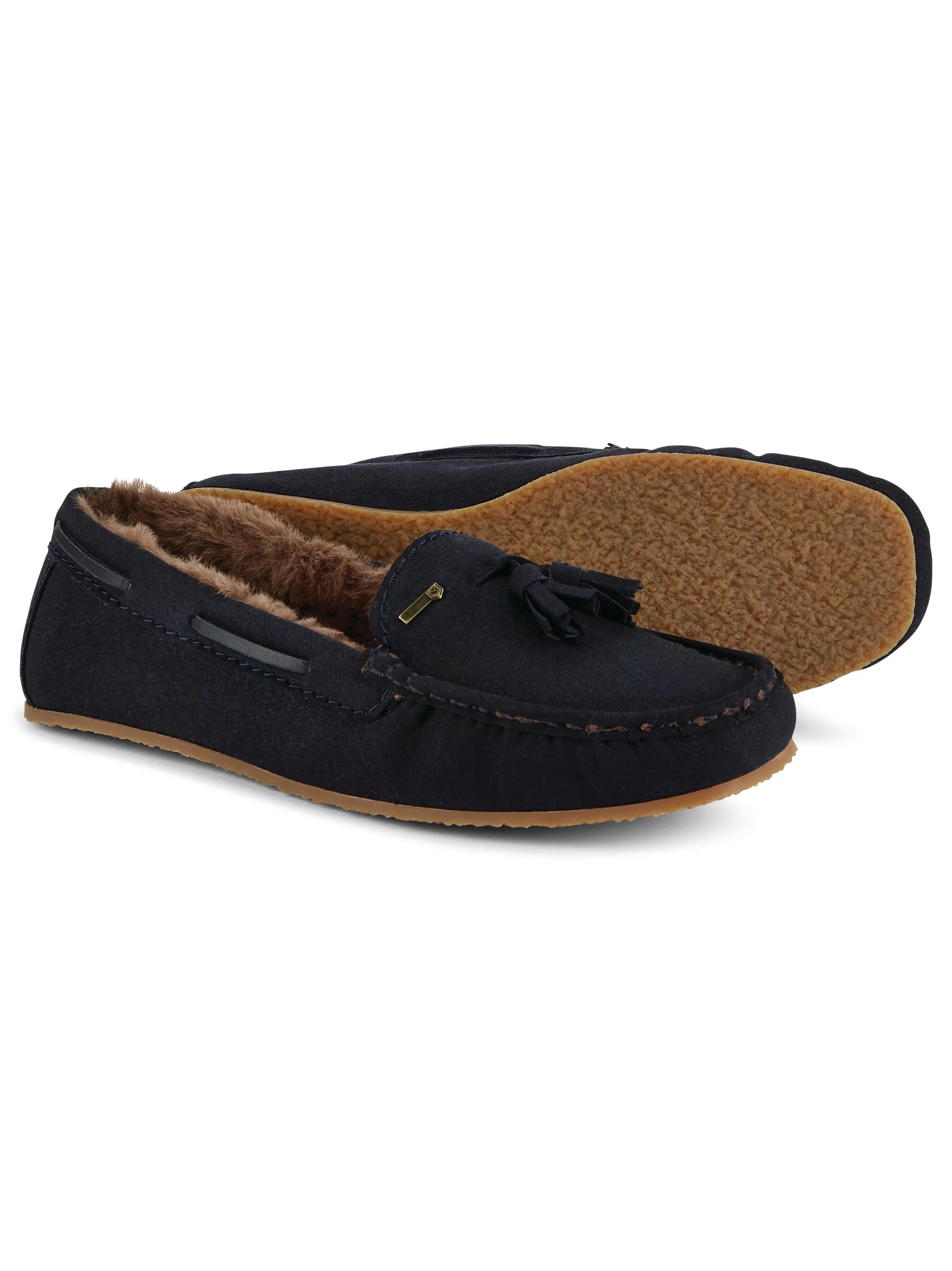 Rosslare Moccasin Slipper - French Navy