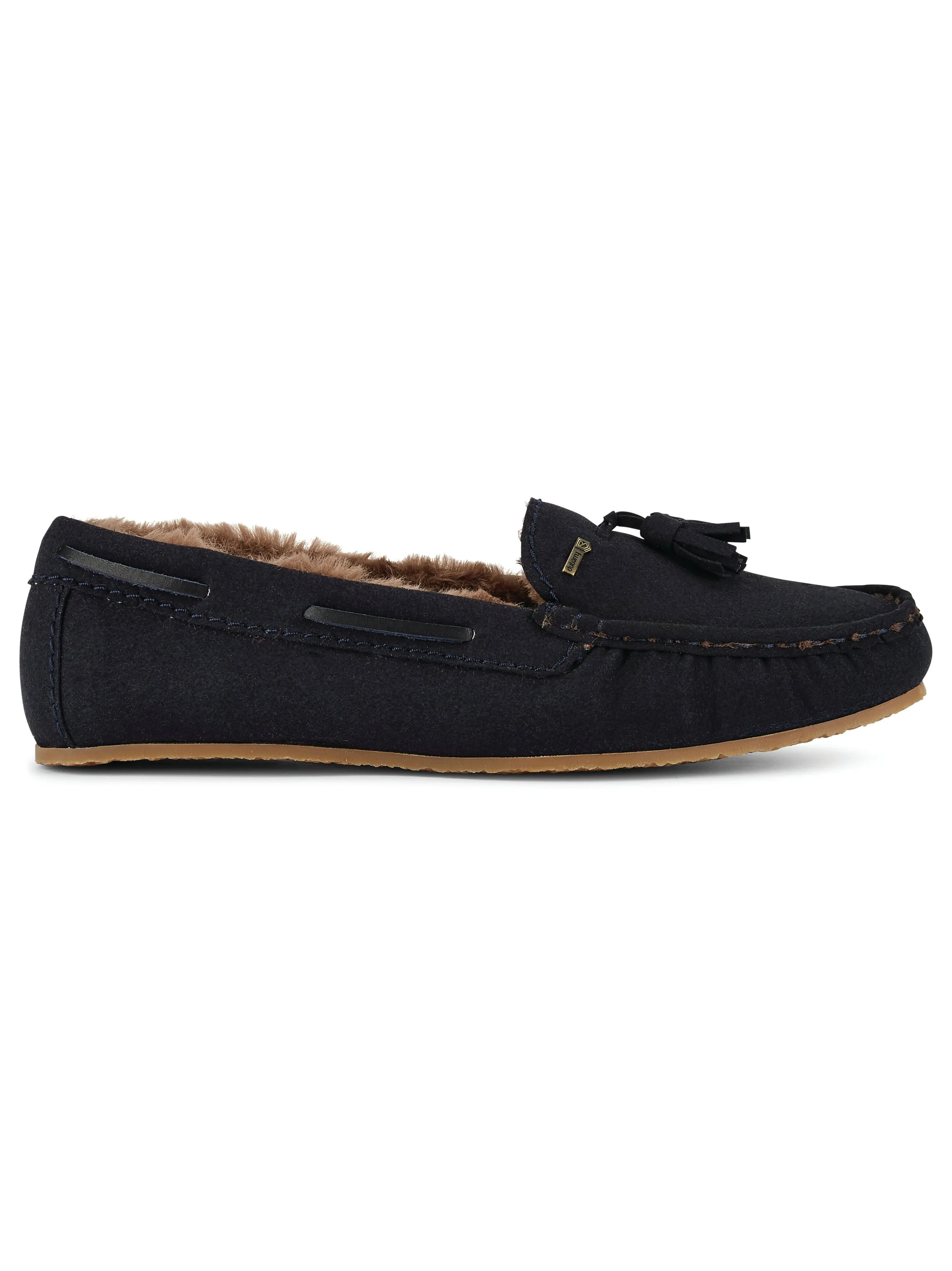 Rosslare Moccasin Slipper - French Navy