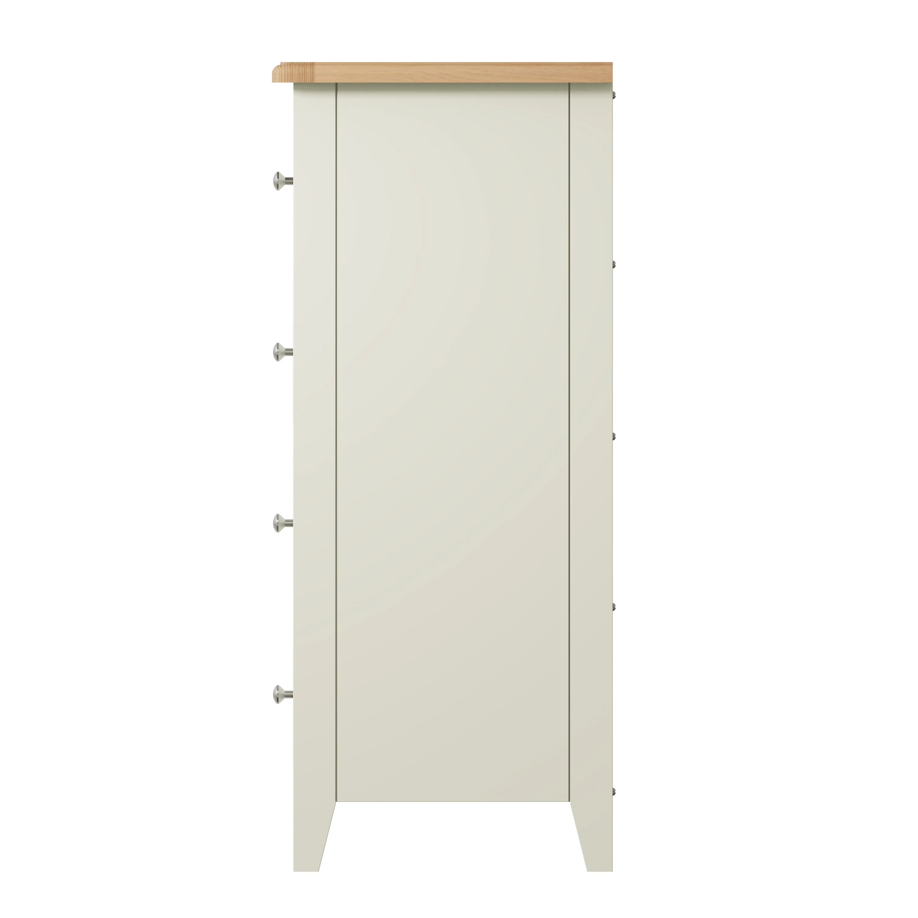 Salisbury Pure White Chest of Drawers 2 Over 3 80 x 40 x 95 cm