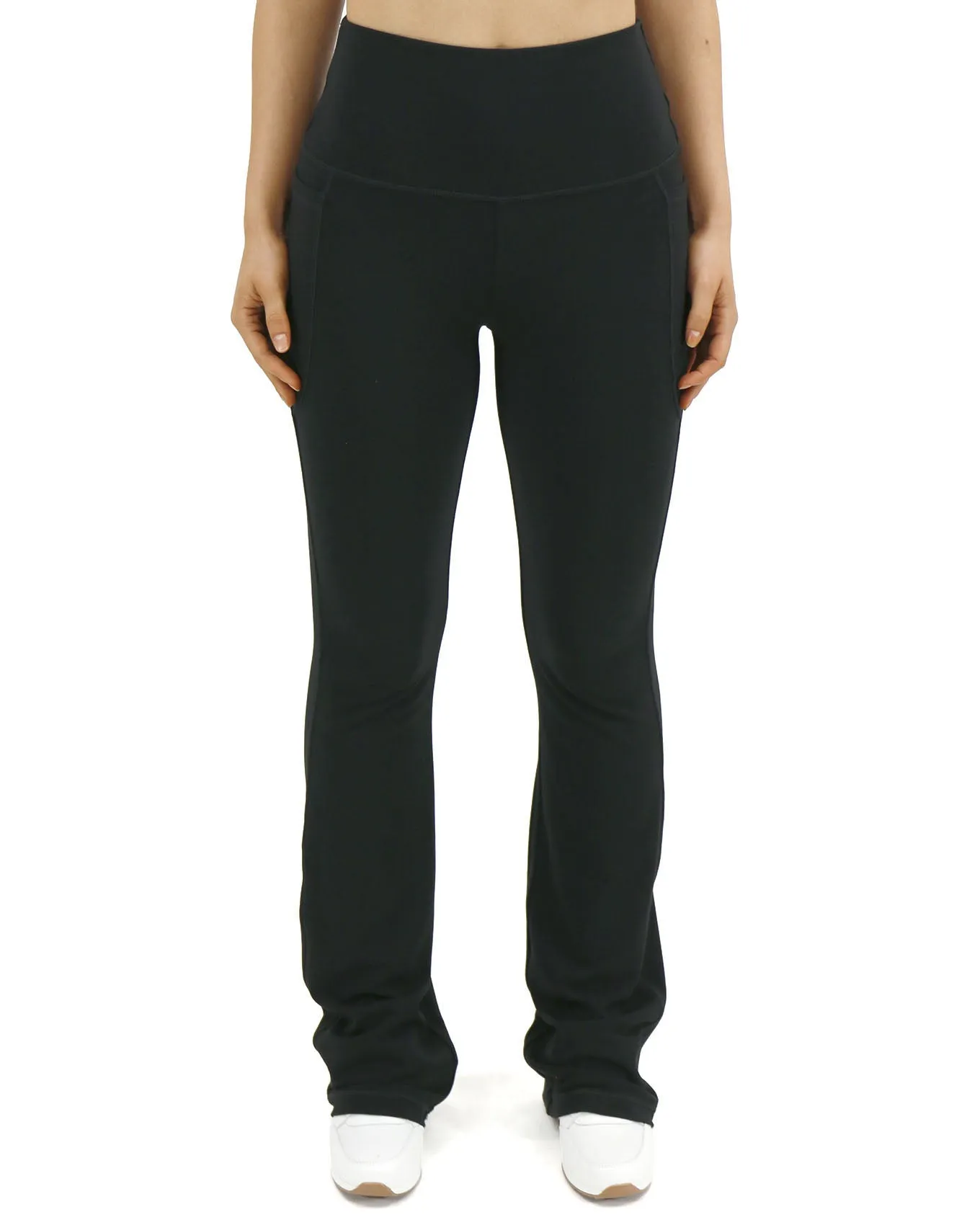 Soft-Stretch Black Flare Leggings