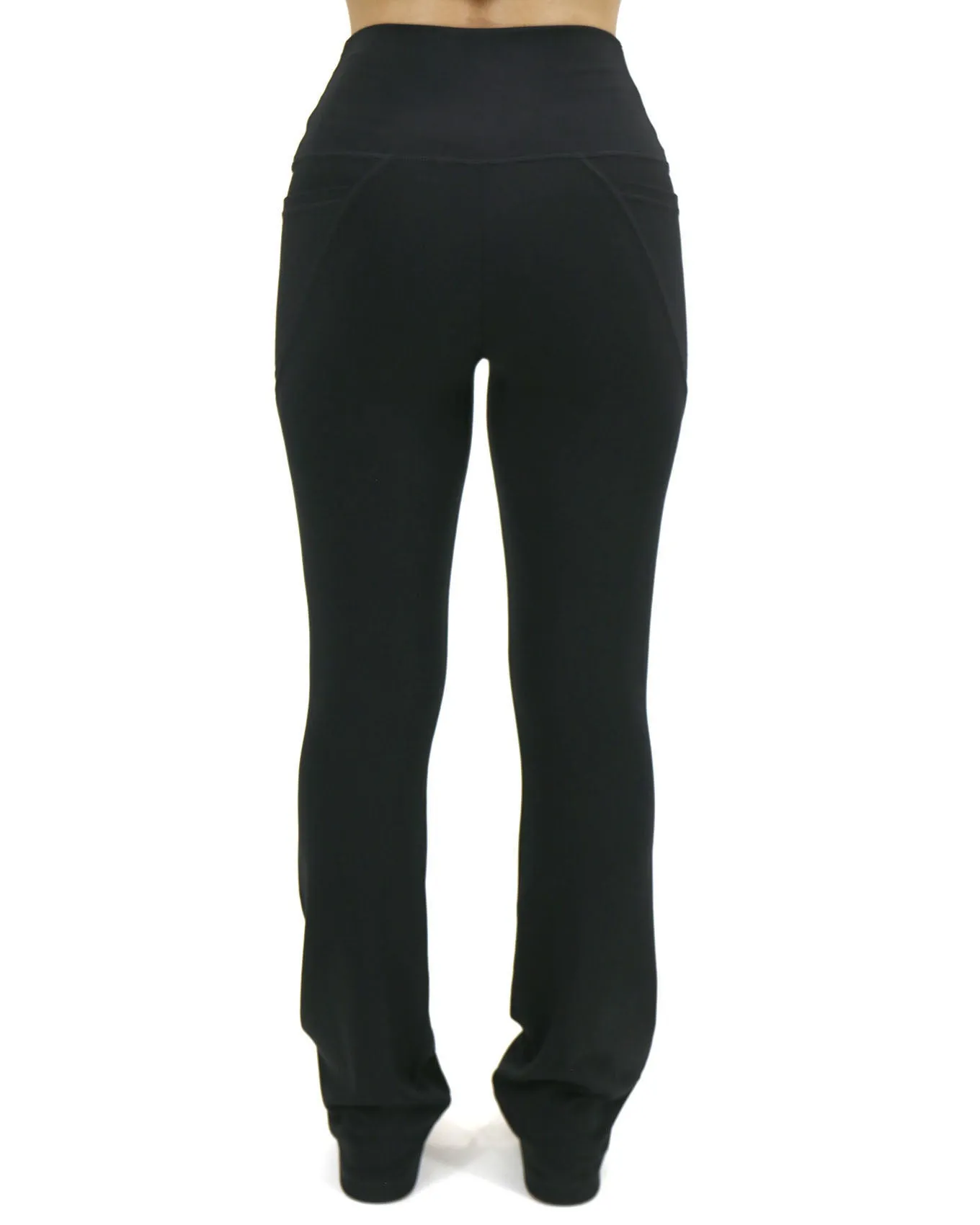 Soft-Stretch Black Flare Leggings