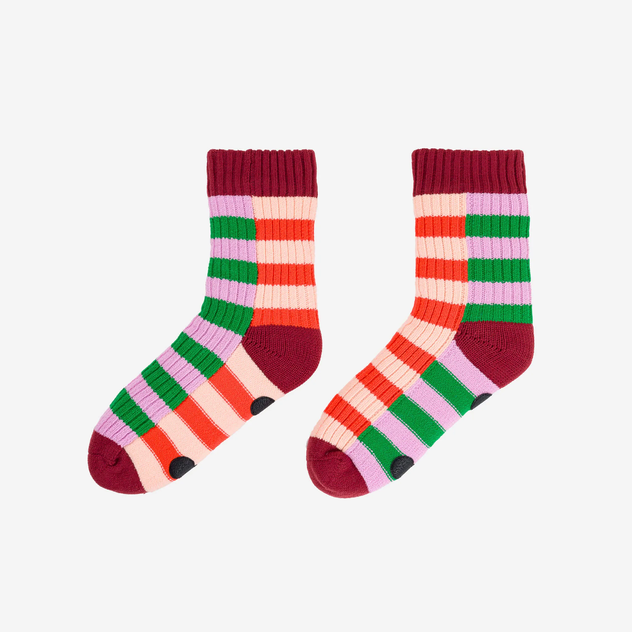 Super Stripe Knit House Socks