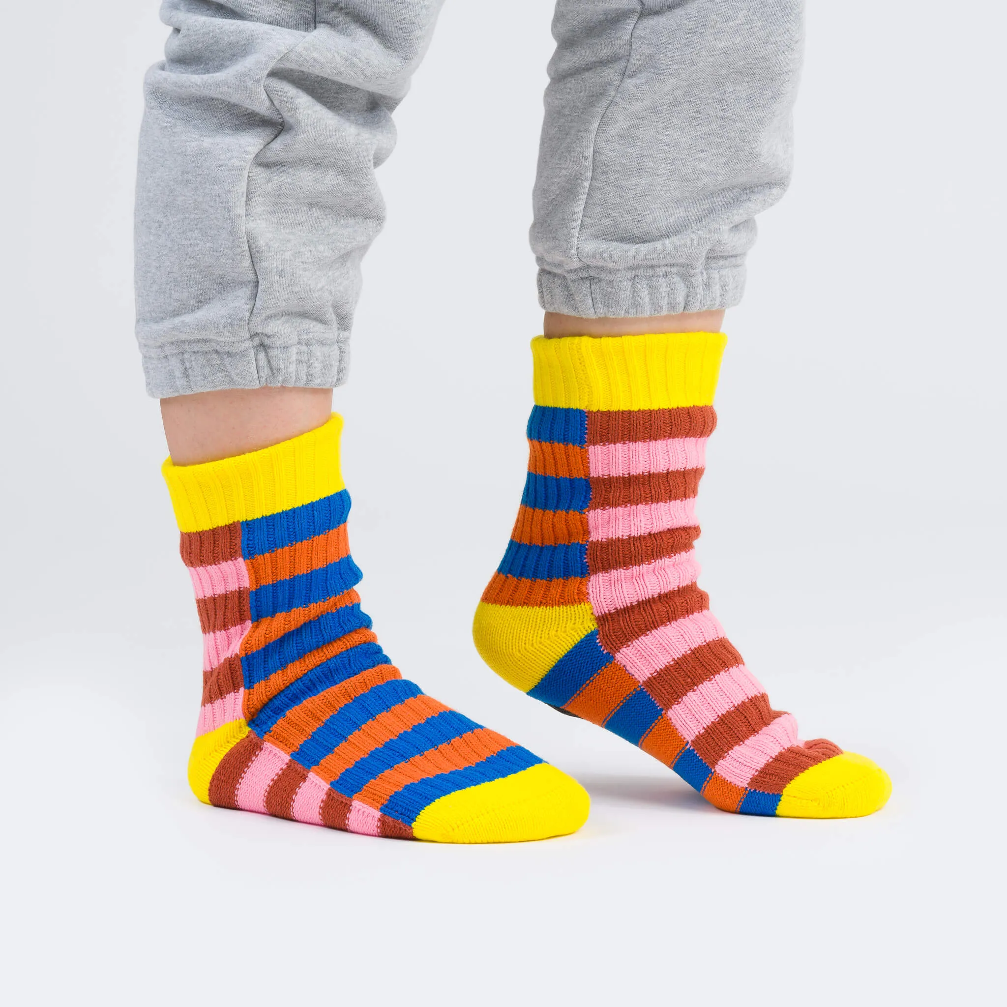 Super Stripe Knit House Socks