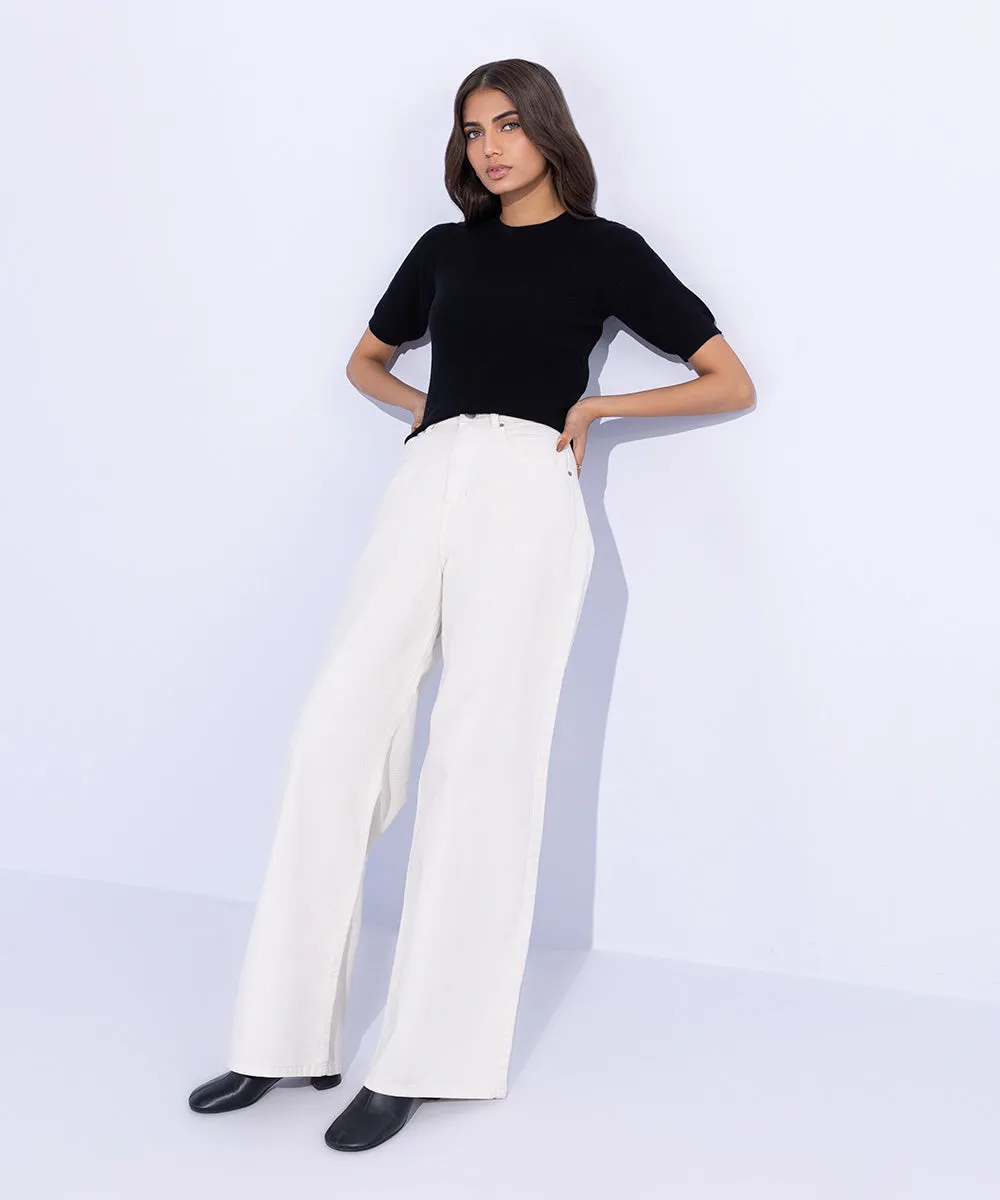 Twill Slouchy Trousers