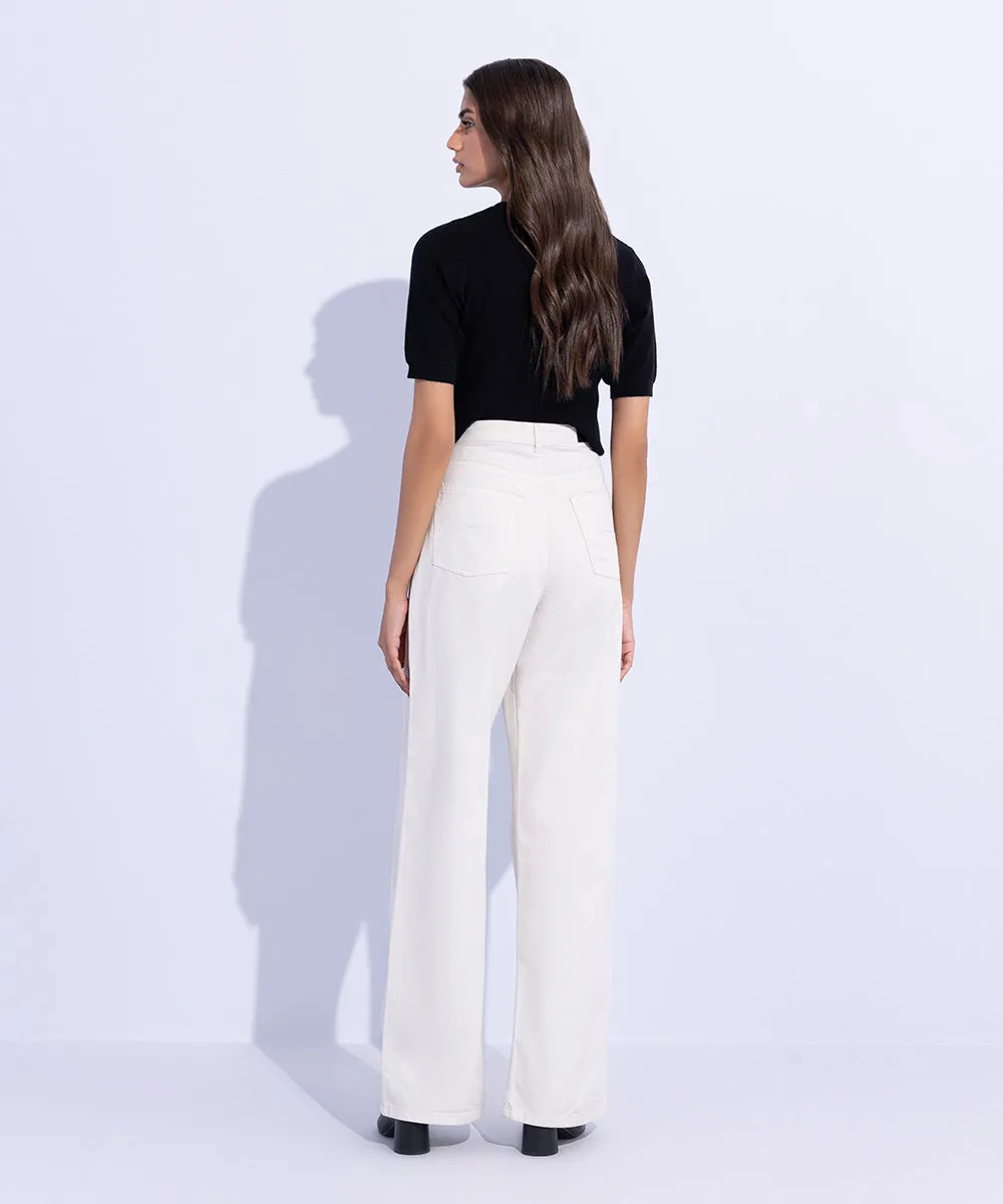 Twill Slouchy Trousers