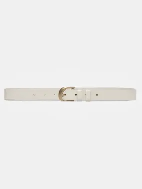 Twist Buckle Belt -- Bone