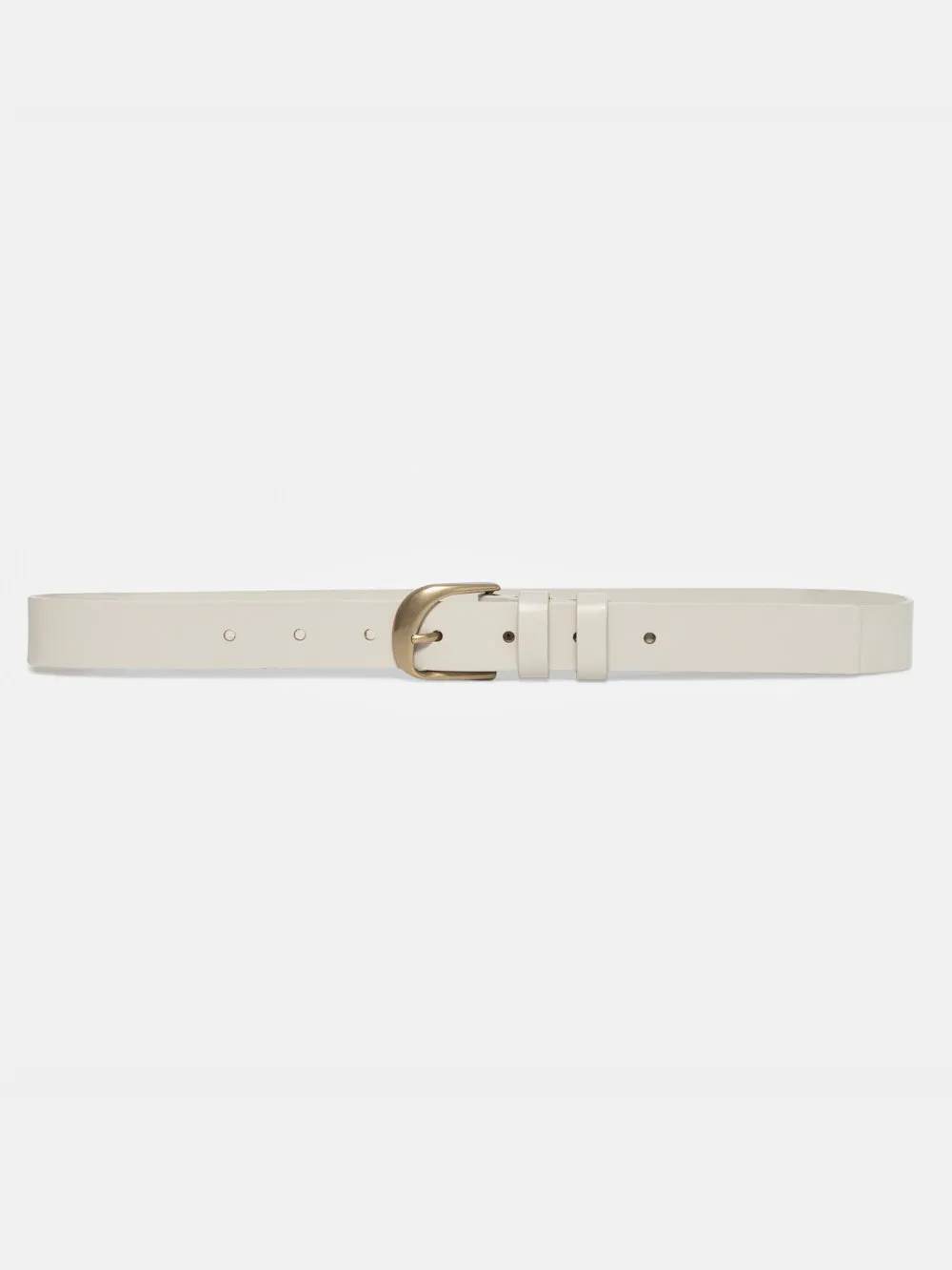 Twist Buckle Belt -- Bone