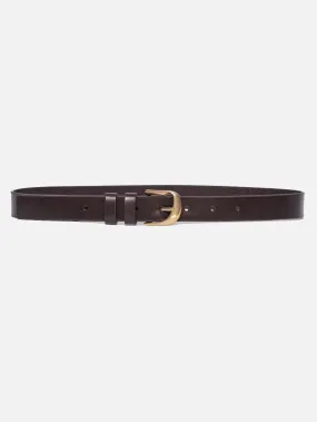 Twist Buckle Belt -- Espresso