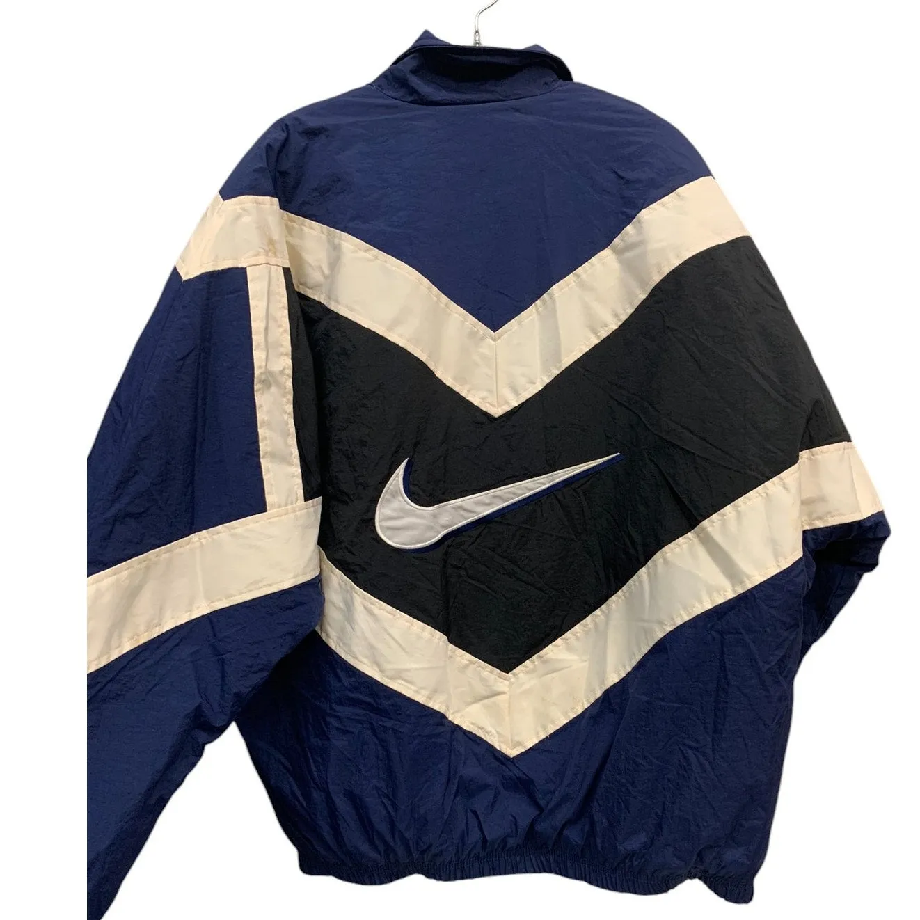 Vintage Nike Puffer Jacket Jackets for Men's Navy Black White SZ L