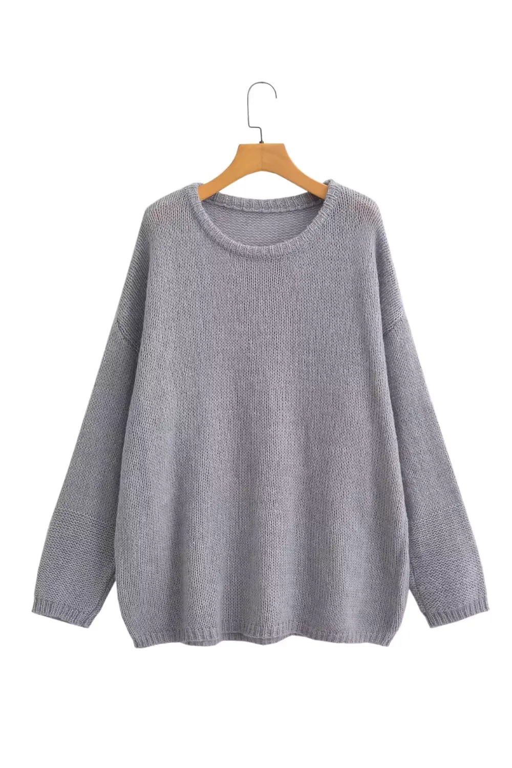 'Wendy' Round Neck Knitted Loose Pullover Sweater (4 Colors)