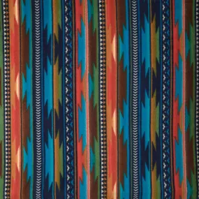 Winterfleece Prints - Sunset Stripe Blue Yardage