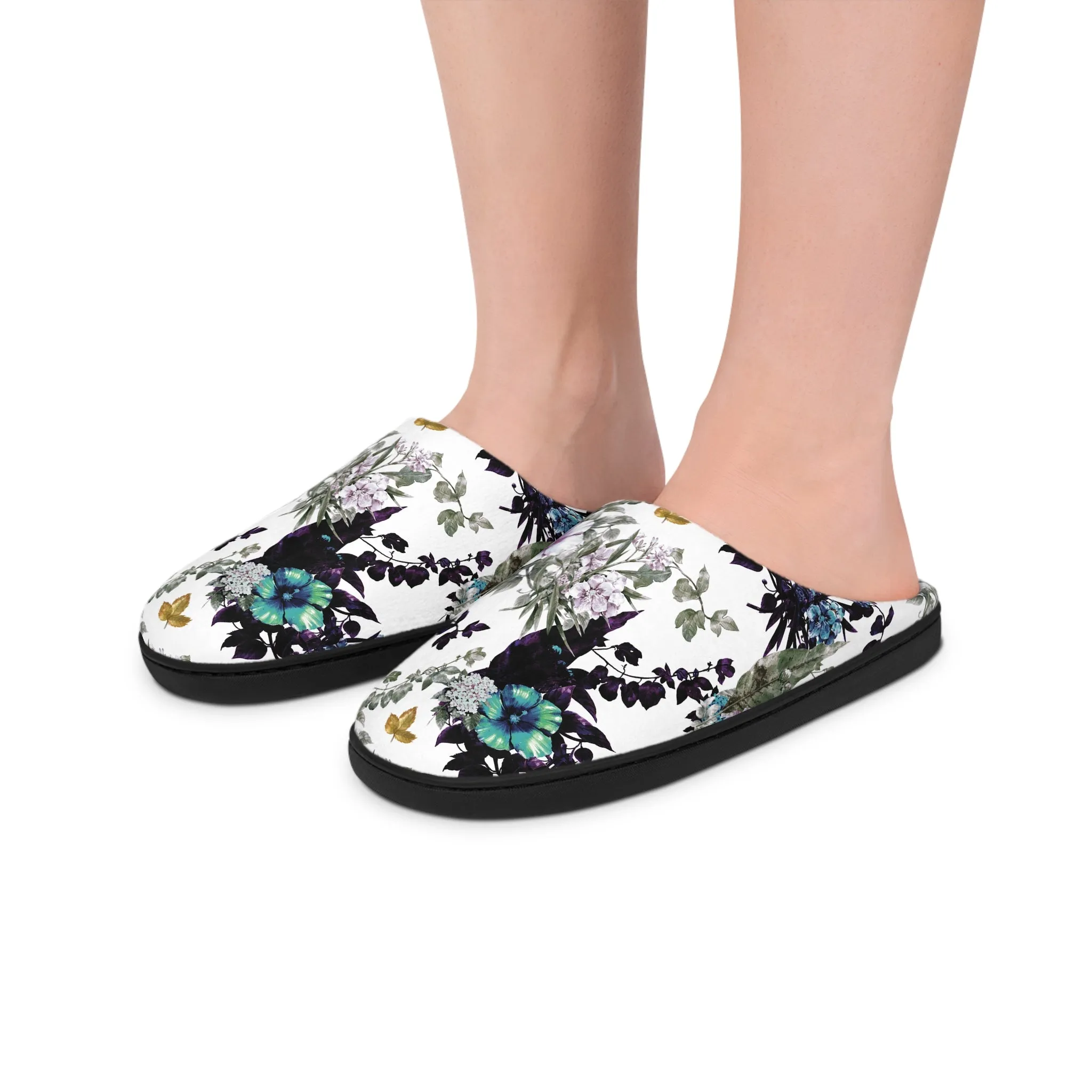 Women's Indoor Slippers - Hibiscus Light Botanicals Collection