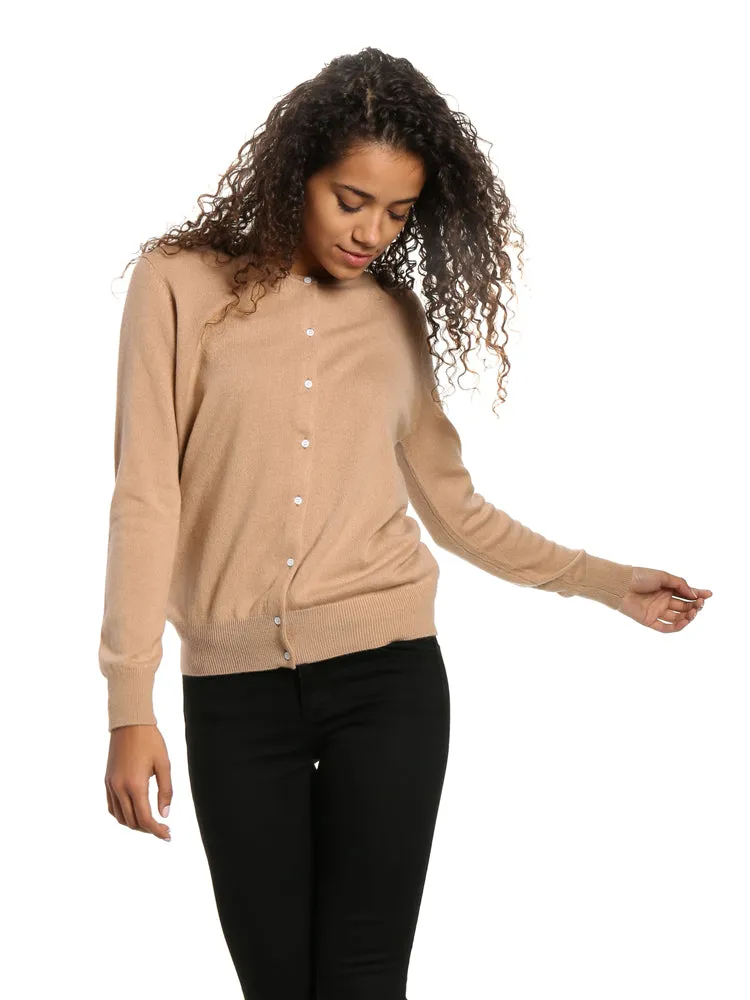 Zainuno Moizni Women's 100% Cashmere Cardigan Sweater